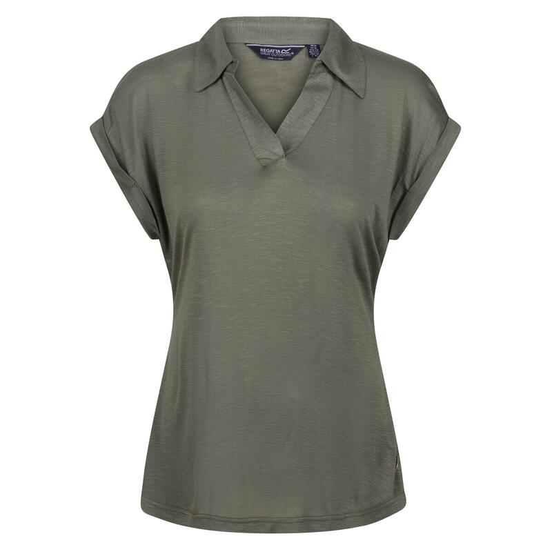 T-Shirt Colarinho Lupine Mulher Quatro Trevos de Folhas