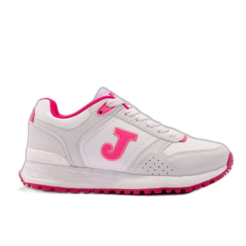 ZAPATILLAS CASUAL JOMA TORNADO JR 2410.Blanco/Fuchsia