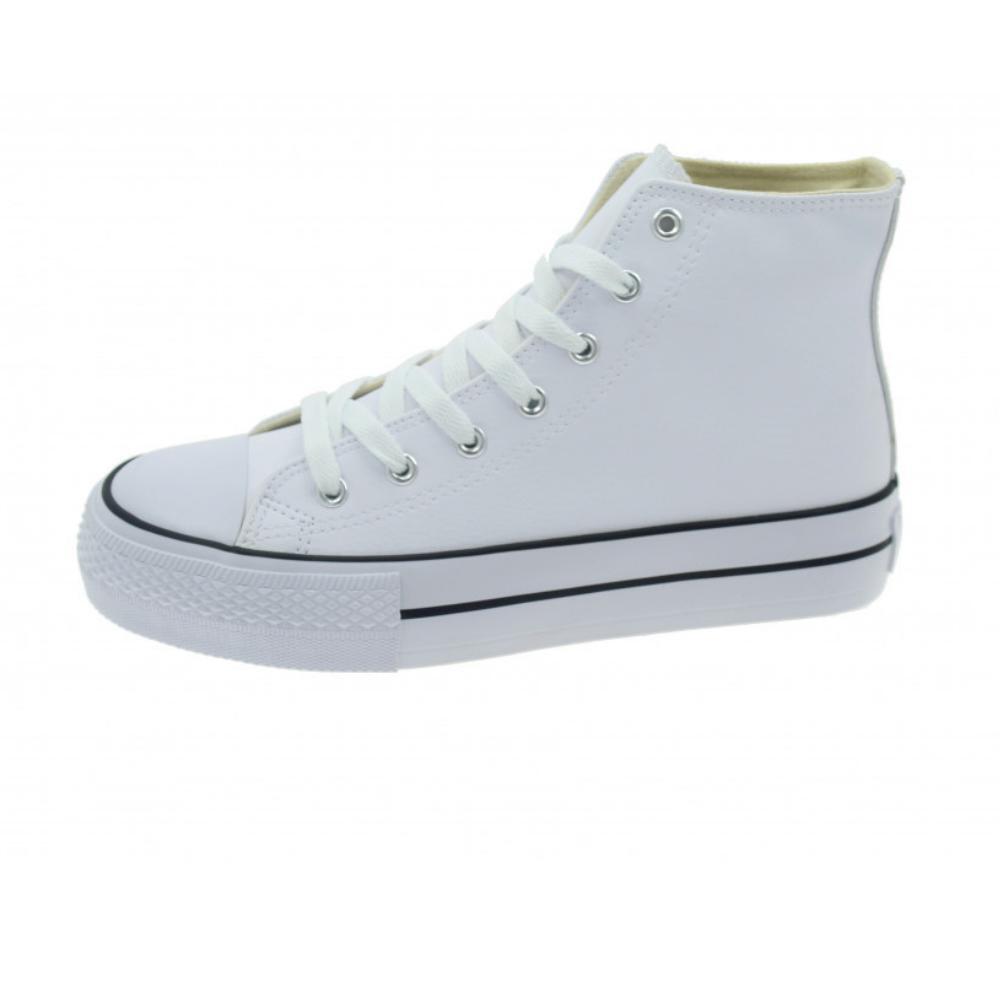 ZAPATILLAS MODA LONA JOHN SMITH LIBEL HIGH MUJER. 3/4