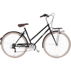 Vélo femme Spirit Retro noir 6 vitesses 28 pouces 53 cm