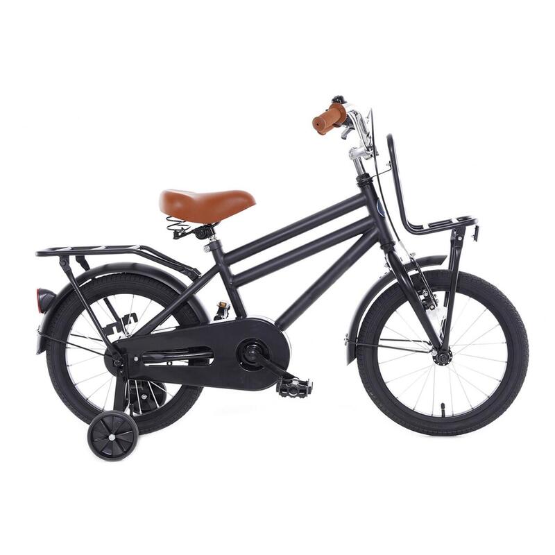 Cortego Urban Jongensfiets Mat Zwart 16 inch