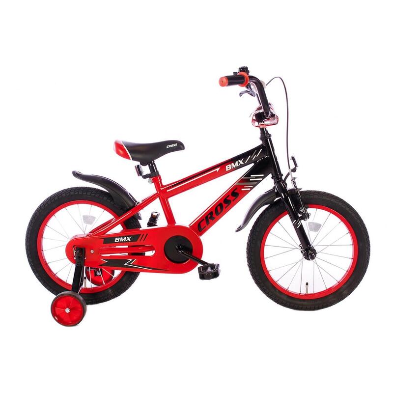 Cortego  BMX Cross Jongensfiets Rood 16 Inch - Kinderfiets - 3 tot 5 jaar