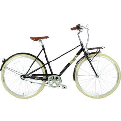 Spirit Valenti N3 Damesfiets Zwart 28 inch 50 cm