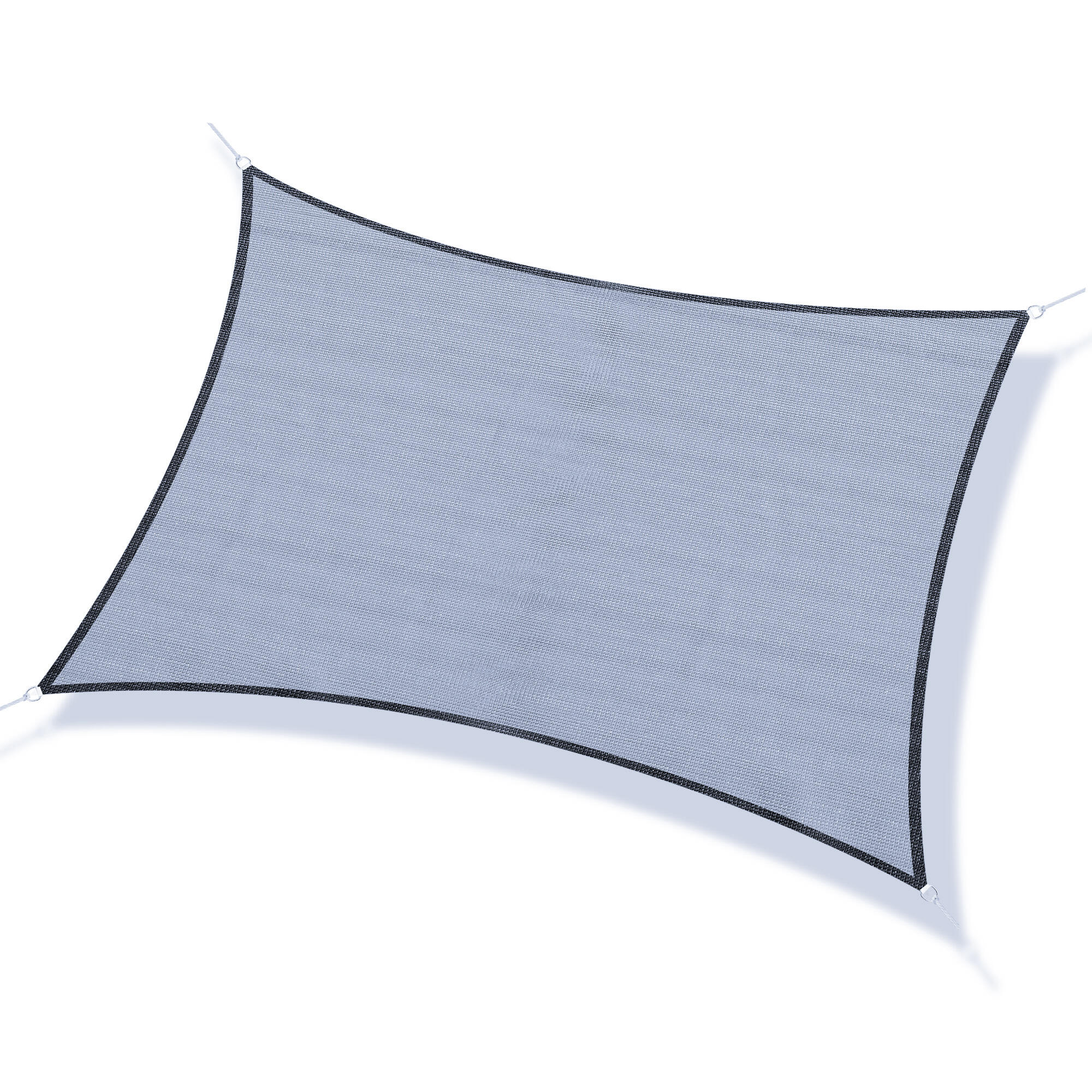 Vela de sombra retangular 400x300 cm cinzento Outsunny