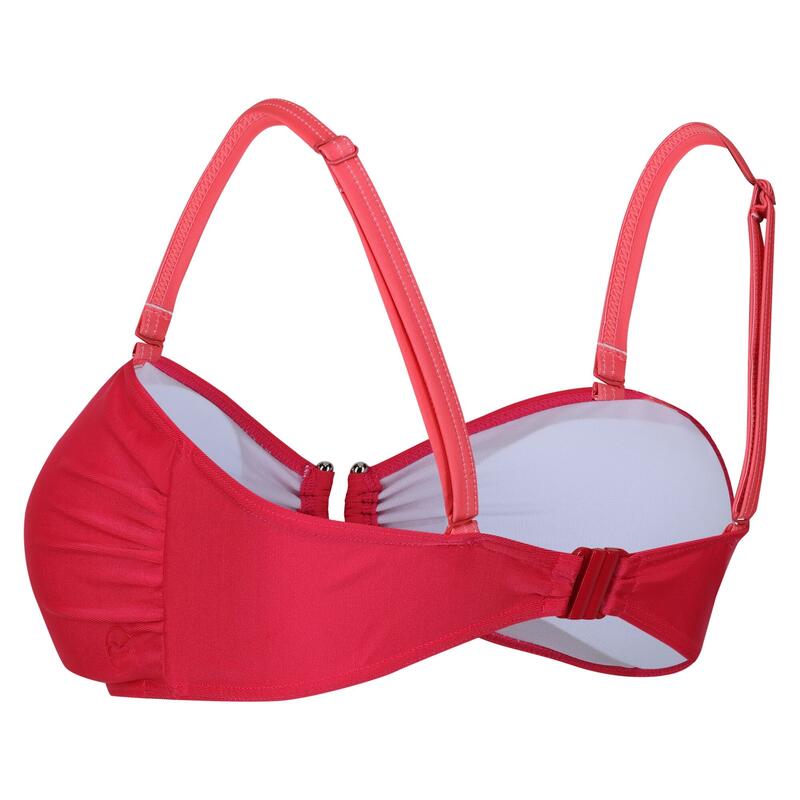 "Aceana III" Bikini Oberteil für Damen Leuchtend Rosa/Pfirsichblüte