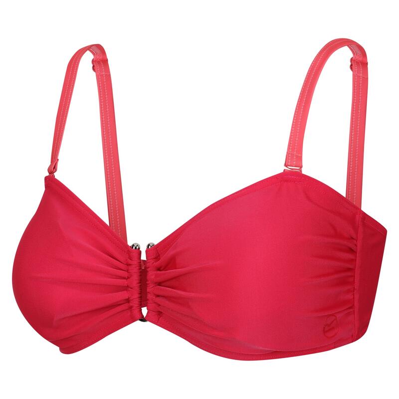 Top de Bikini Aceana III para Mujer Colorete Brillante, Melocotón Bloom