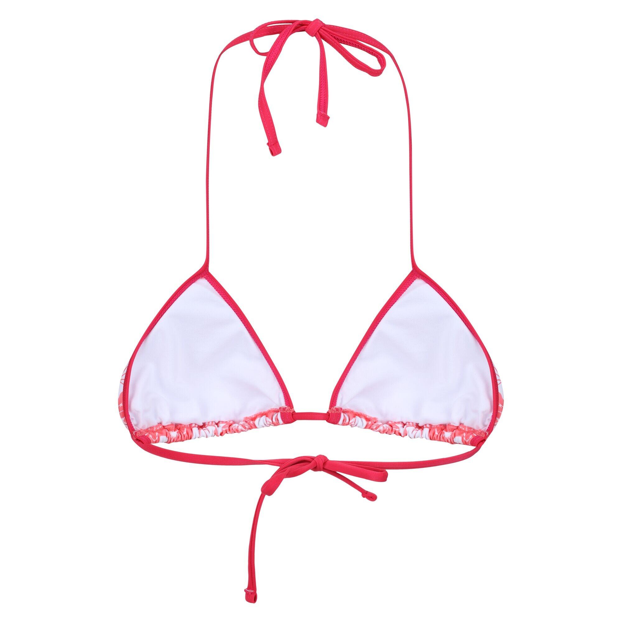 Womens/Ladies Hibiscus Bikini Top (Peach Bloom) 2/5
