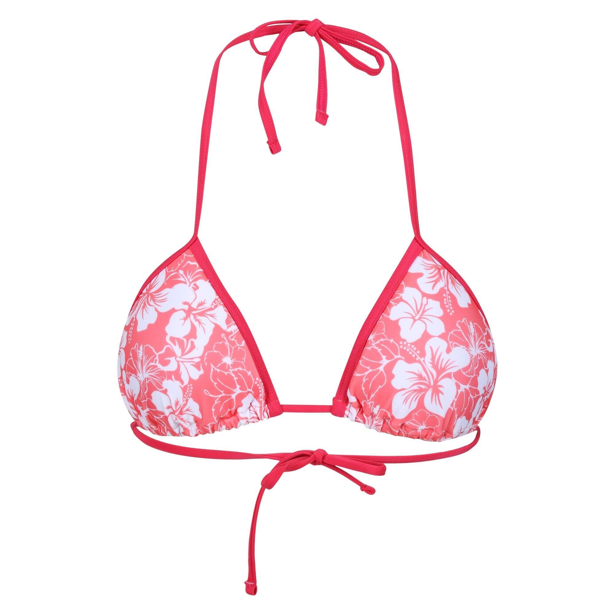 REGATTA Womens/Ladies Hibiscus Bikini Top (Peach Bloom)