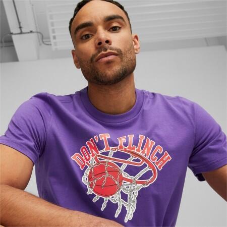 T-shirt uomo puma blueprint viola in cotone 2/3