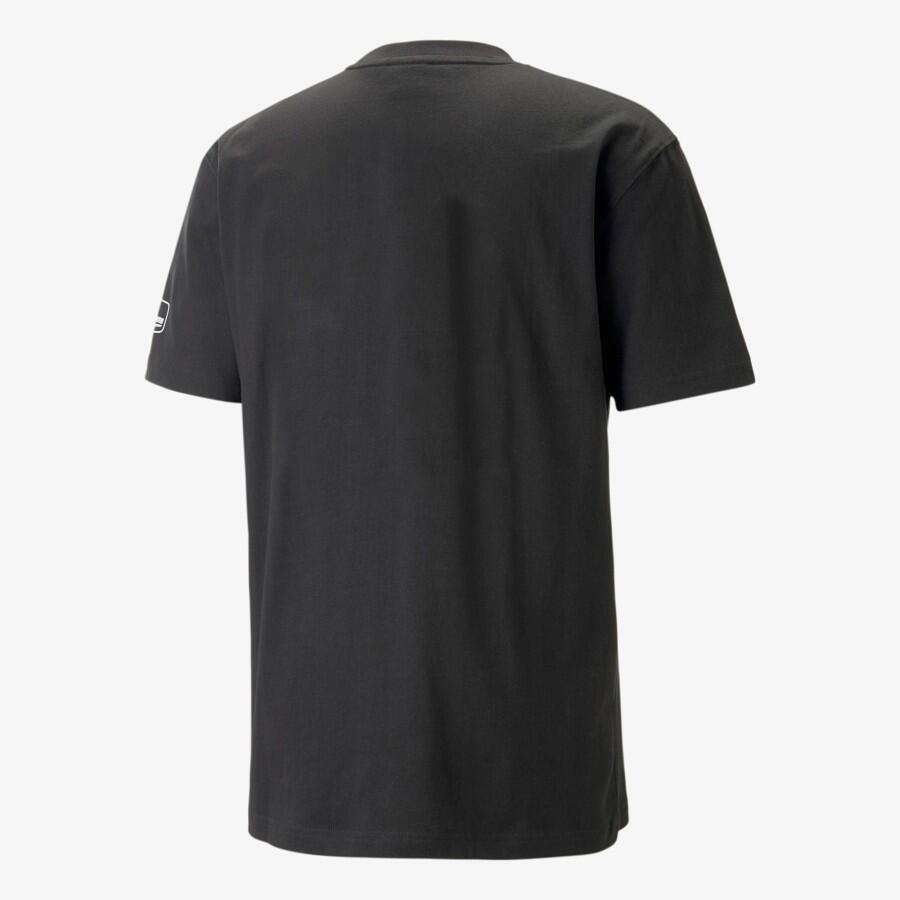 T-shirt uomo puma uptown nero in cotone 2/2