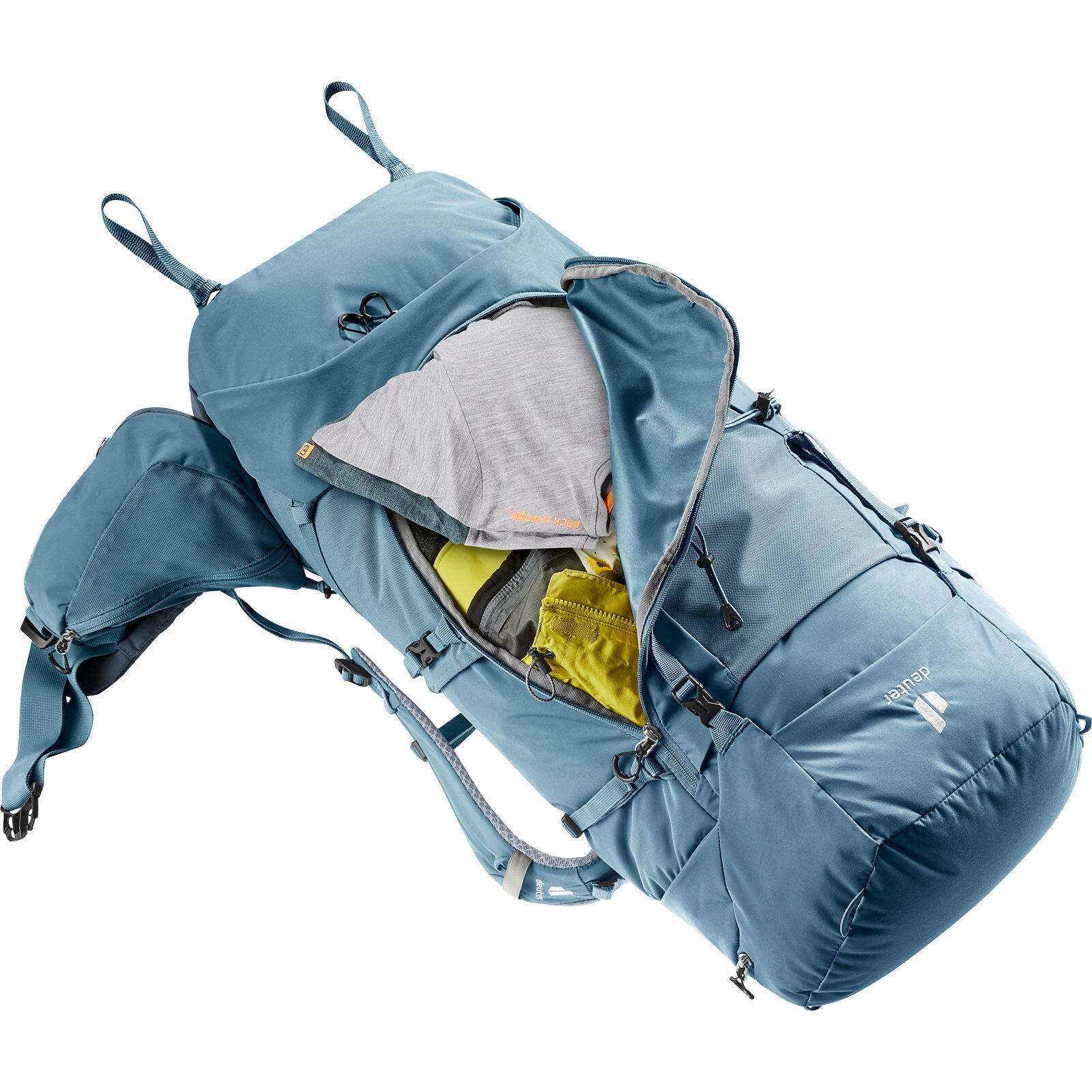Sac à dos trekking Deuter Aircontact Core 60+10 60L extensible 70L bleu recyclé 5/7