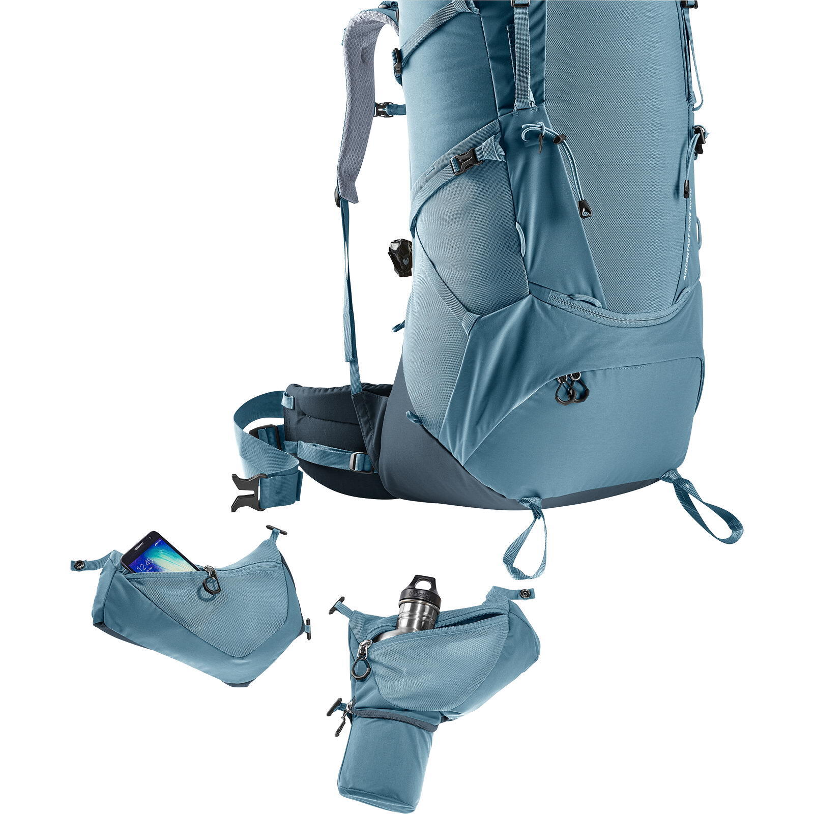 Sac à dos trekking Deuter Aircontact Core 60+10 60L extensible 70L bleu recyclé 6/7