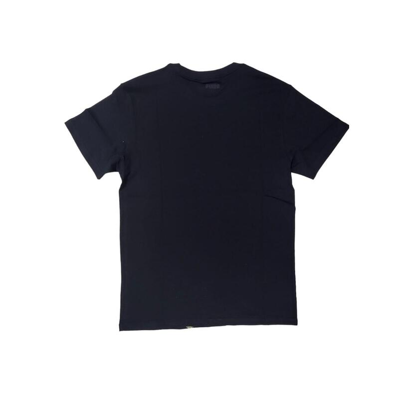 T-shirt uomo puma pallacanestro graphic tee nero in cotone