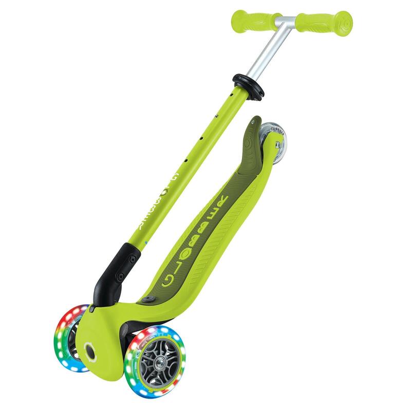 GLOBBER GO-UP ACTIVE LIGHTS lime grün-grün, mit Leuchtrollen