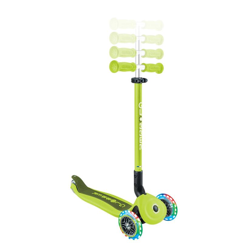 GLOBBER GO-UP ACTIVE LIGHTS lime grün-grün, mit Leuchtrollen