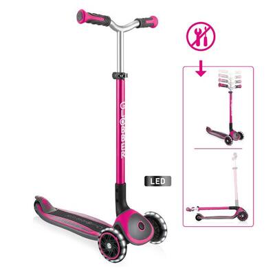 GLOBBER MASTER LIGHTS pink. mit Leuchtrollen