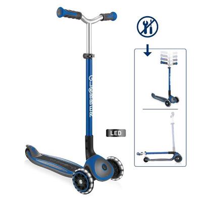 GLOBBER MASTER LIGHTS dunkelblau. mit Leuchtrollen