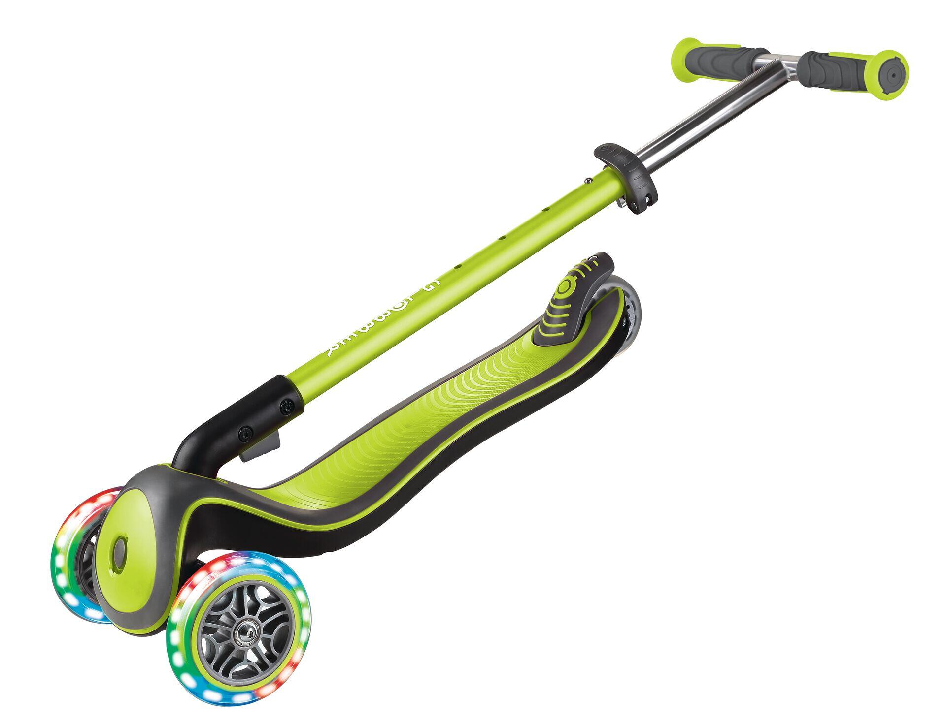 Trotineta pliabila Globber Elite Deluxe Lights Verde 11/15