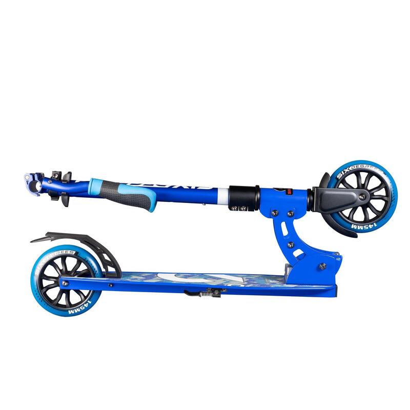 SIX DEGREES Aluminium Scooter Junior 145 mm blau