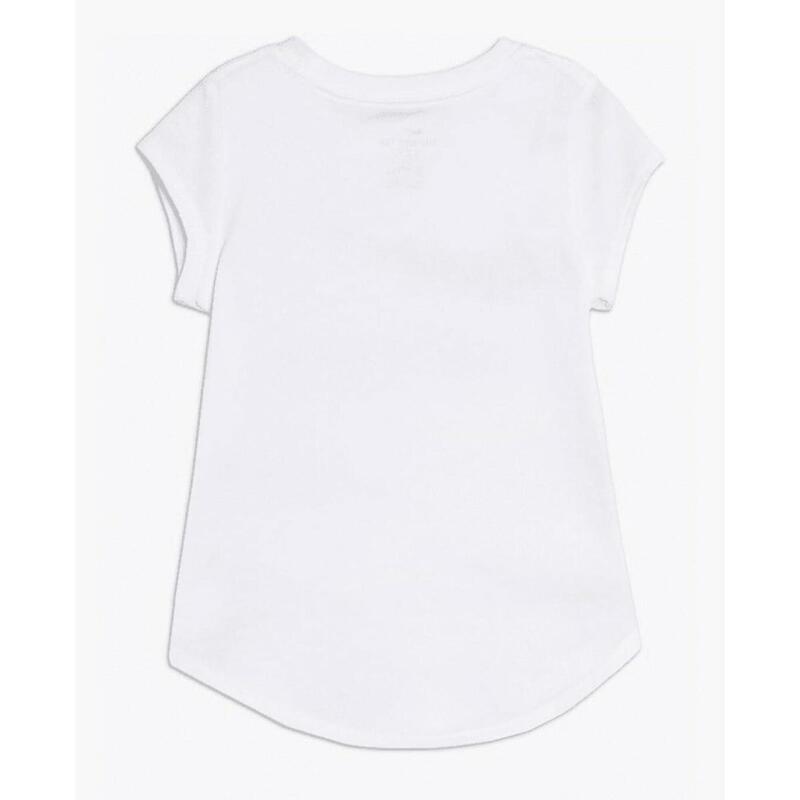 Camiseta de Manga Corta Infantil Nike Swoosh JDI Blanco