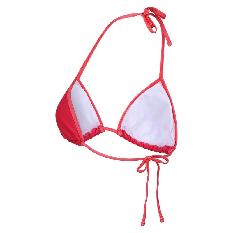 Top de Bikini Aceana Liso para Mujer Colorete Brillante, Melocotón Bloom