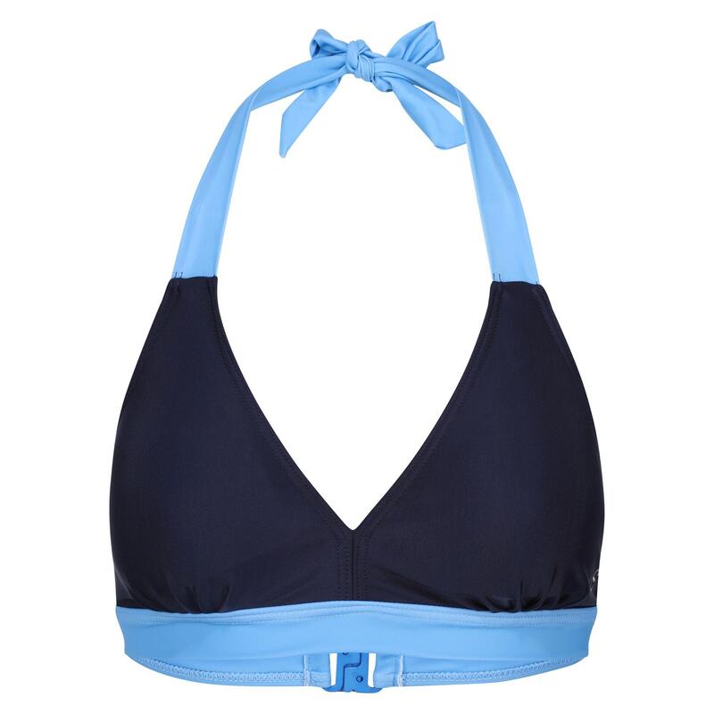 Dames Flavia Contrast Bikinitop (Marine/Elysiumblauw)