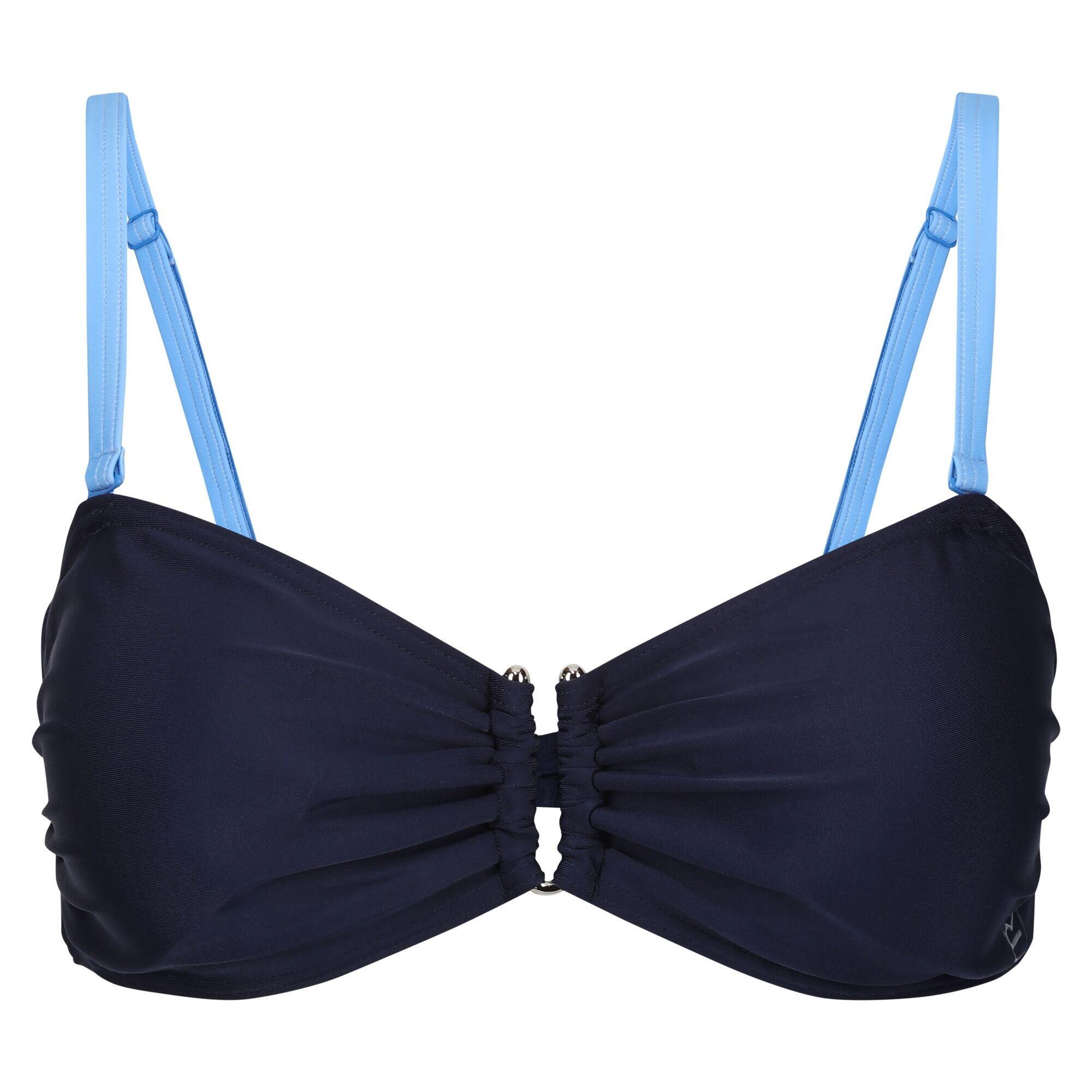 Women's ACEANA swimsuit top (Navy blue / Light blue)