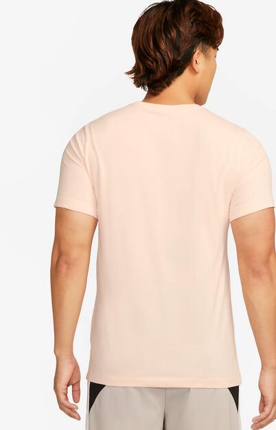 T-shirt uomo nike dri-fit tee verb p2 rosa in cotone 2/4