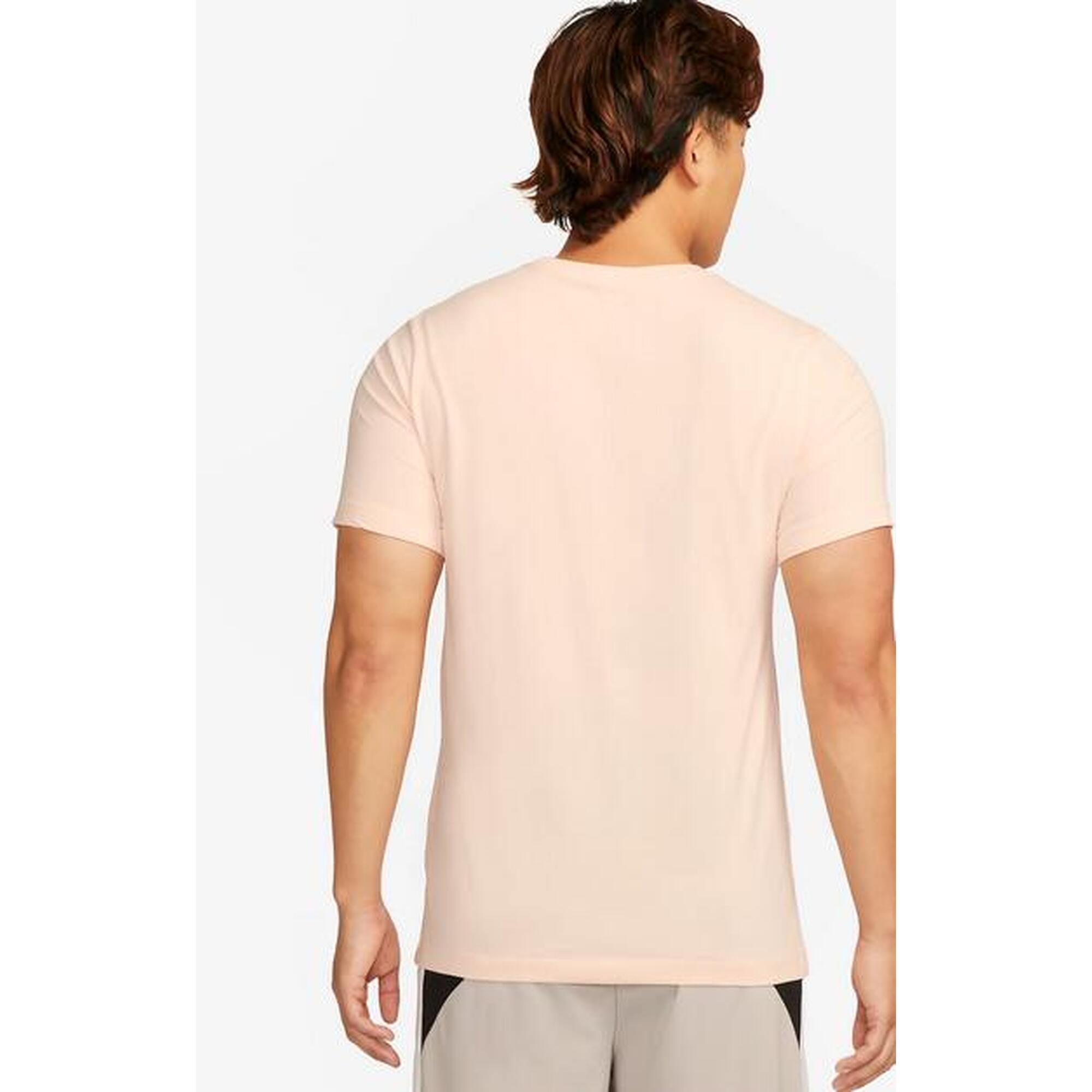 T-shirt uomo nike dri-fit tee verb p rosa in cotone