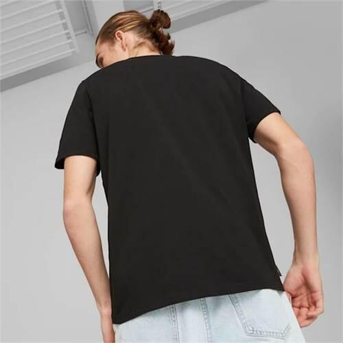 T-shirt uomo puma graffiti tee nero in cotone 3/5