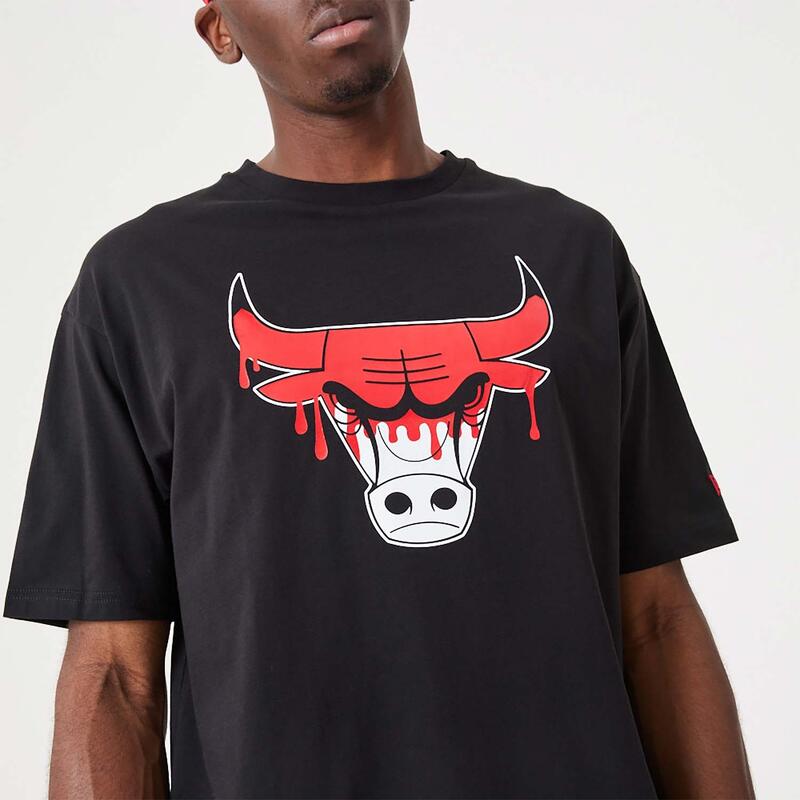 T-shirt new era chicago bulls nba oversize -