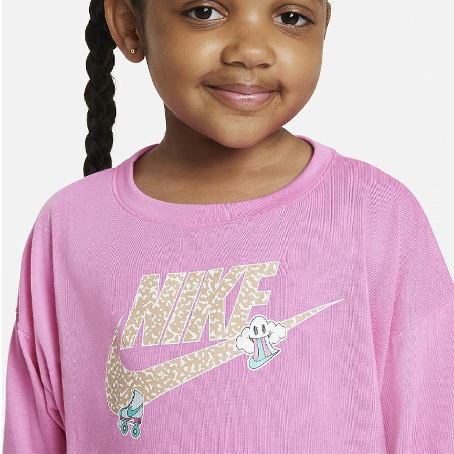 T-shirt bambina nike croptop notebook - 36l131-afn 3/3