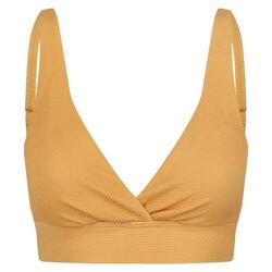 Top de Bikini Paloma Texturizado para Mujer Mango Amarillo