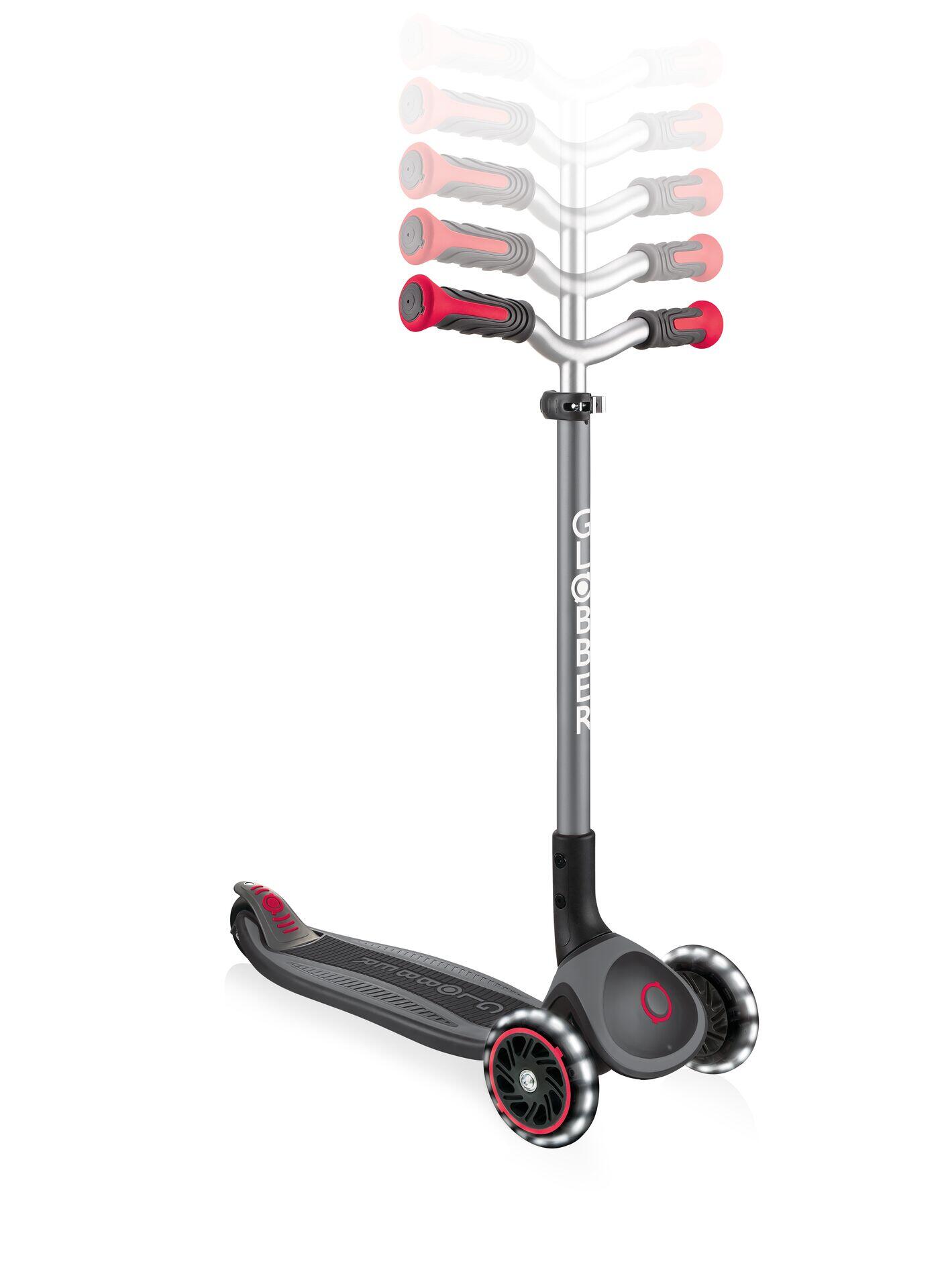 GLOBBER MASTER LIGHTS schwarz-rot, mit Leuchtrollen 2/7