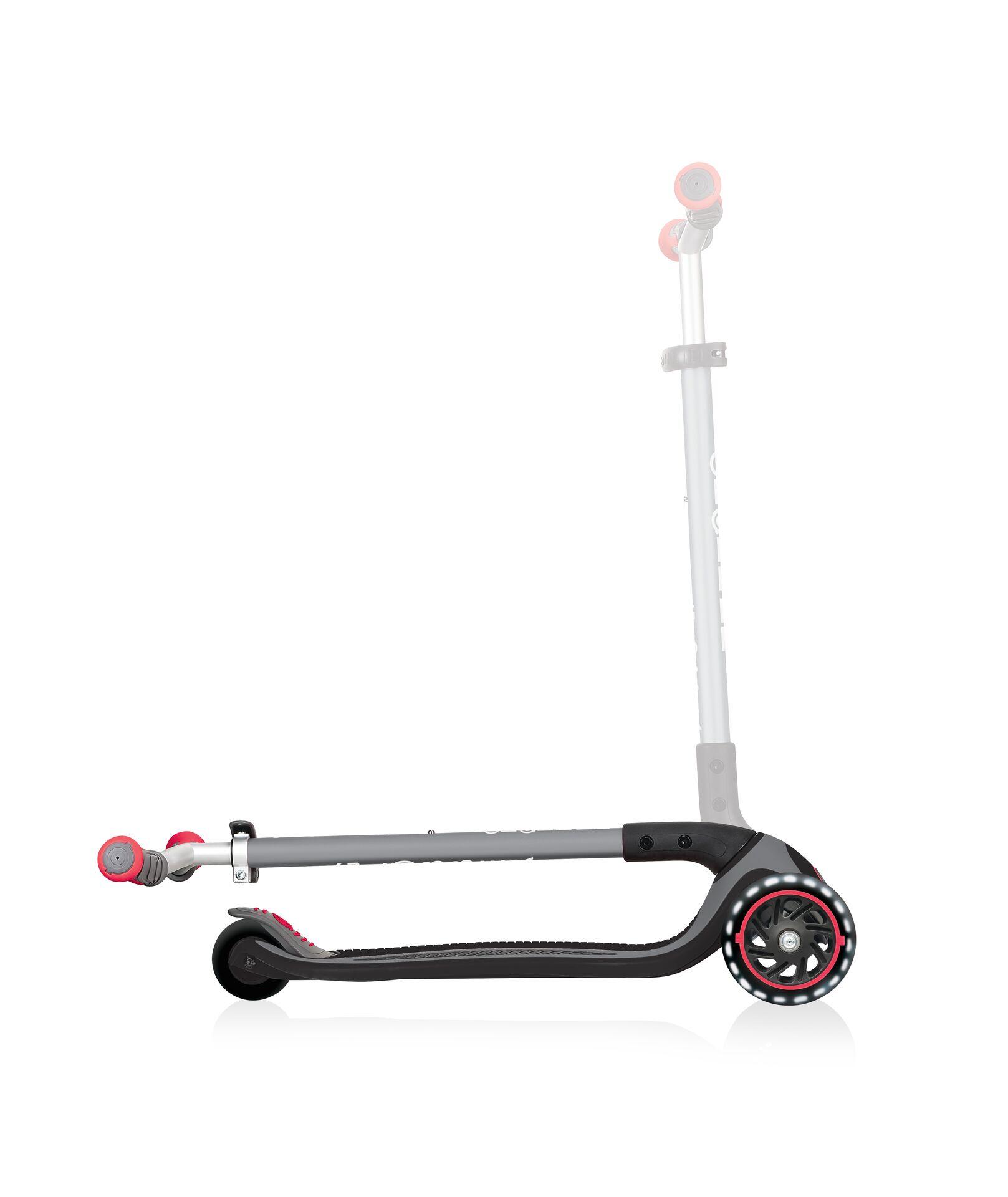 GLOBBER MASTER LIGHTS schwarz-rot, mit Leuchtrollen 4/7