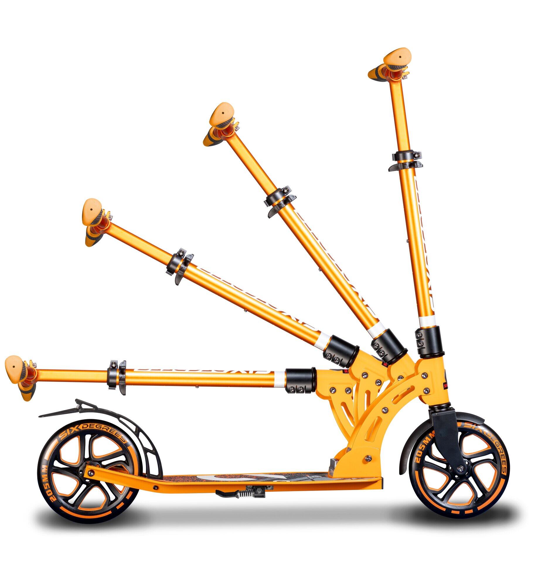 SIX DEGREES Aluminium Scooter 205 mm orange 11/13