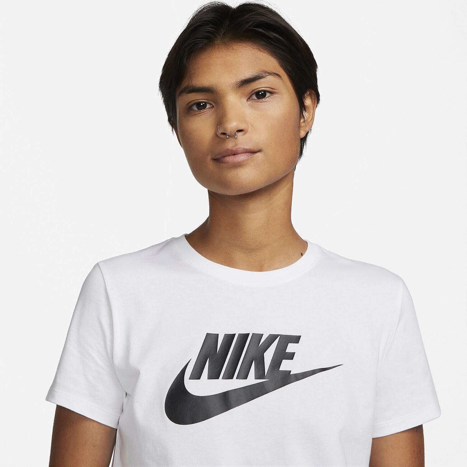 T-shirt à manches courtes femme Nike ICN DX7906 100 Blanc 4/4