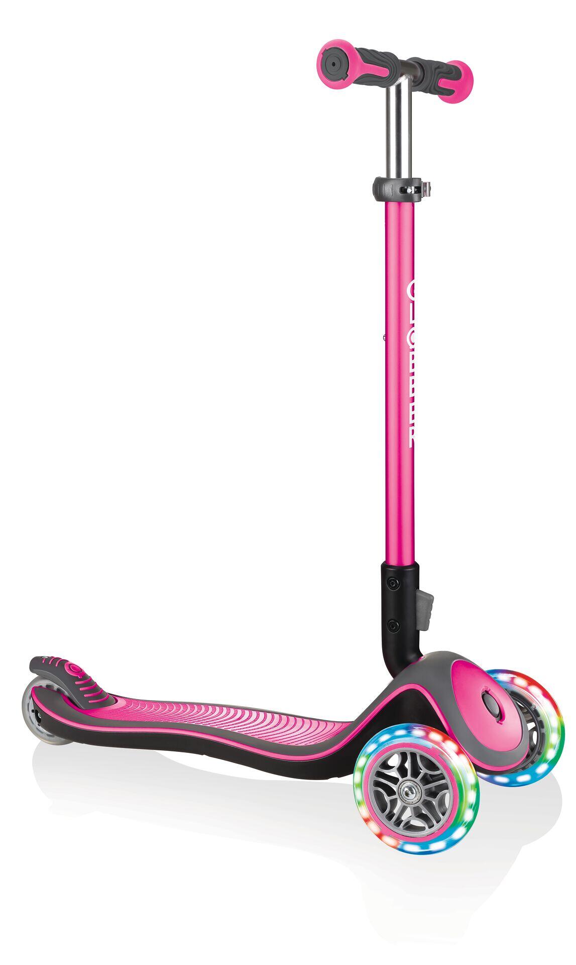 GLOBBER ELITE DELUXE LIGHTS pink, mit Leuchtrollen 9/15