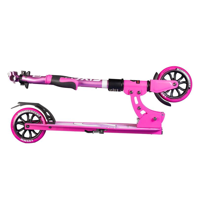 SIX DEGREES Aluminium Scooter Junior 145 mm pink