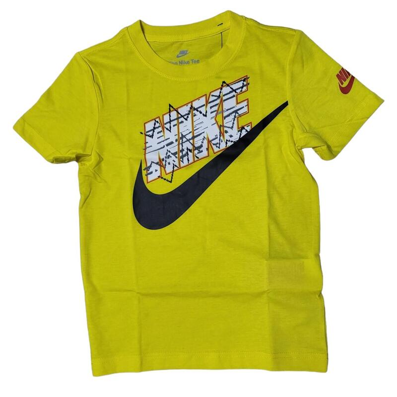 T-shirt bambinobambino nike new wave futura giallo