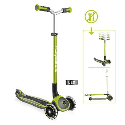 GLOBBER MASTER LIGHTS lime grün. mit Leuchtrollen