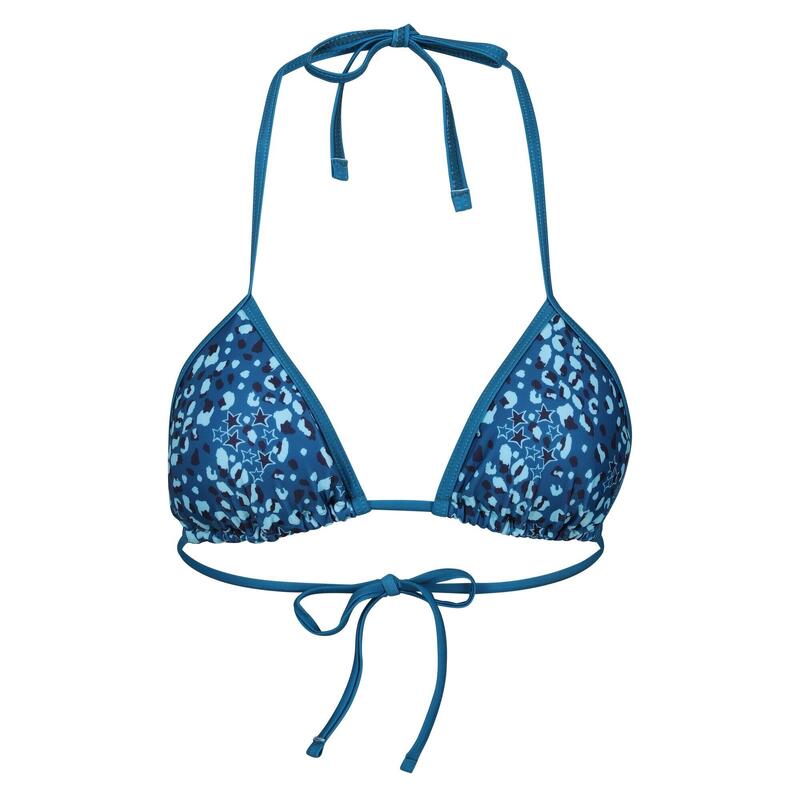 Top Bikini Stampa Animale Donna Regatta Aceana Celestiale