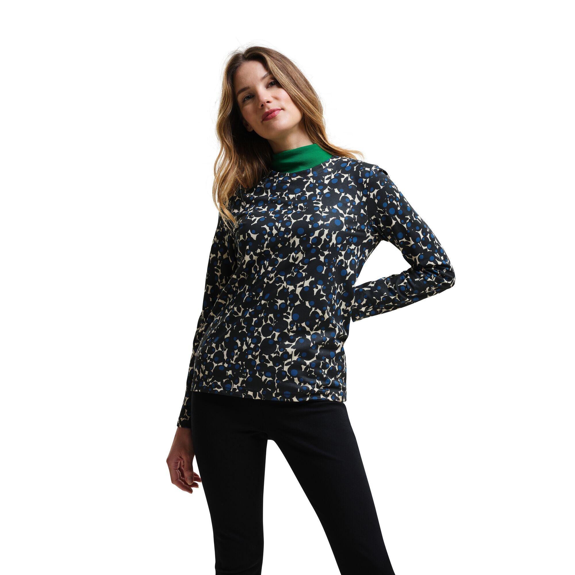 Womens/Ladies Orla Kiely Printed LongSleeved TShirt (Berry Bubble Blue) 3/5