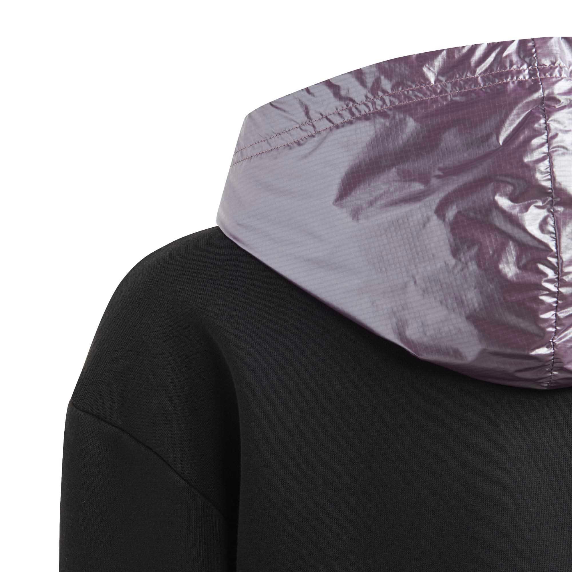 Sweat à capuche WG Noir et Mauve Fille 5/5