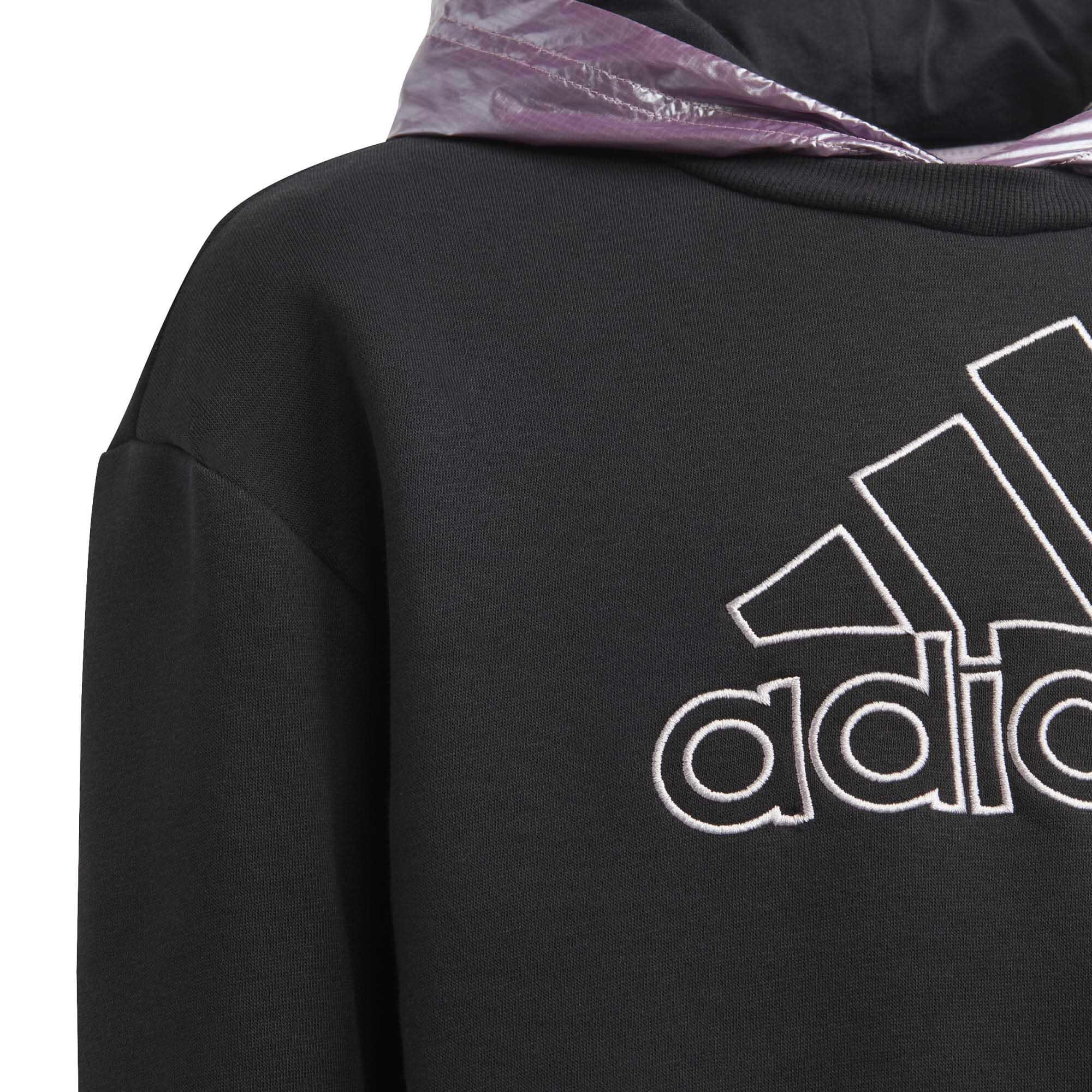 Sweat à capuche WG Noir et Mauve Fille 3/5