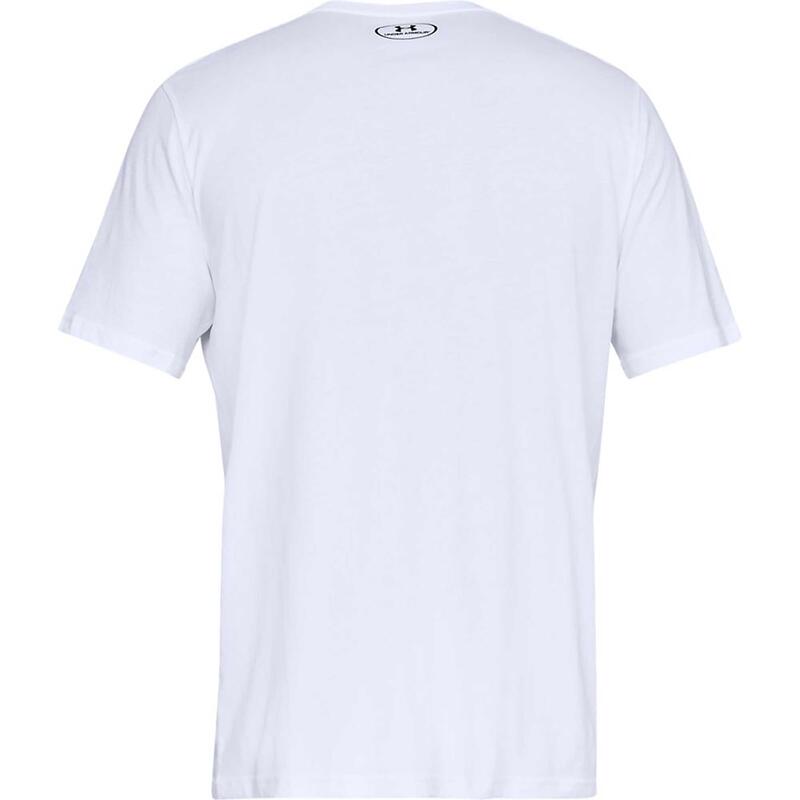 Tricou Sport cu Mânecă Scurtă Under Armour Sportstyle Left Chest Alb