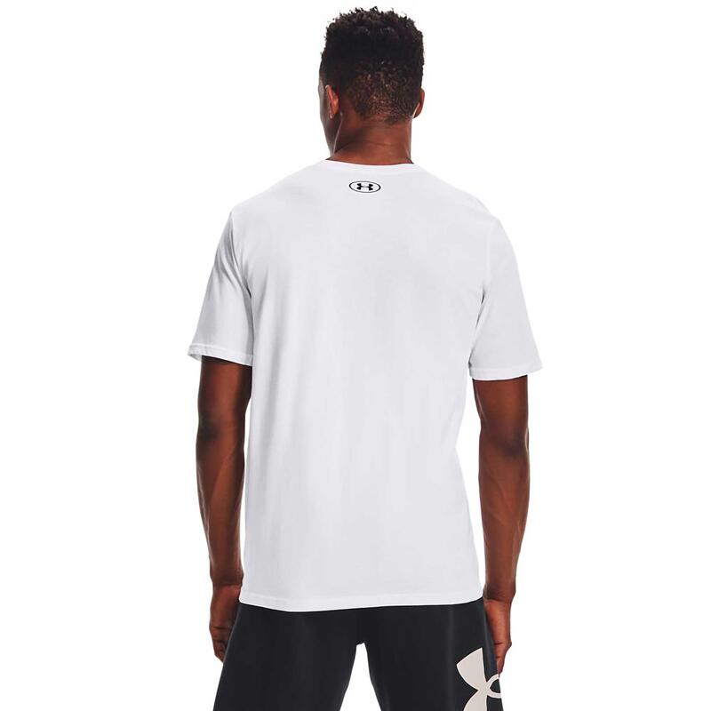Tricou Sport cu Mânecă Scurtă Under Armour Sportstyle Left Chest Alb