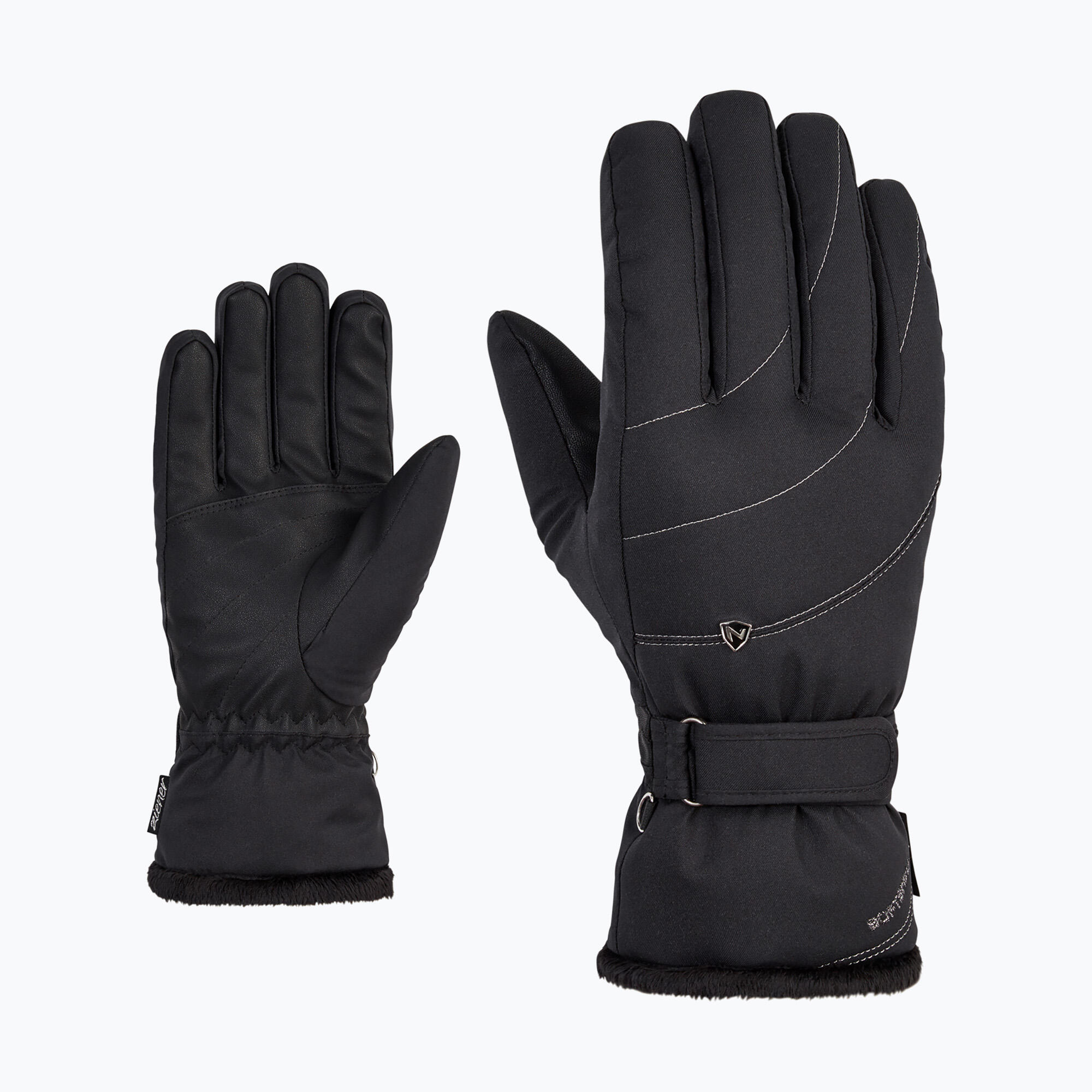 Winterhandschoenen Dames Maat 8 - Ziener KAHLI PR Zwart 2/2