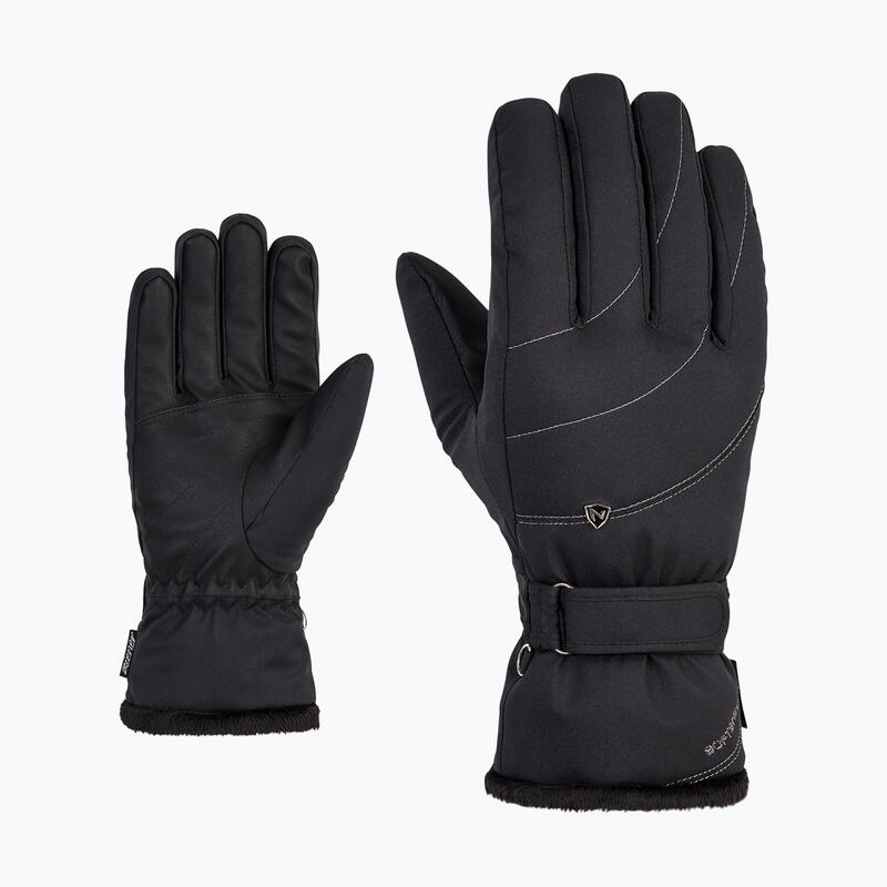 Winterhandschoenen Dames Maat 8 - Ziener KAHLI PR Zwart