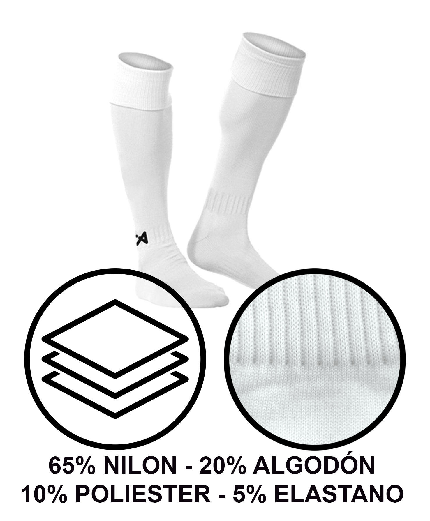 Medias de Fútbol  Asioka Soccer Blanco Anti-pilling 27-32 4/7